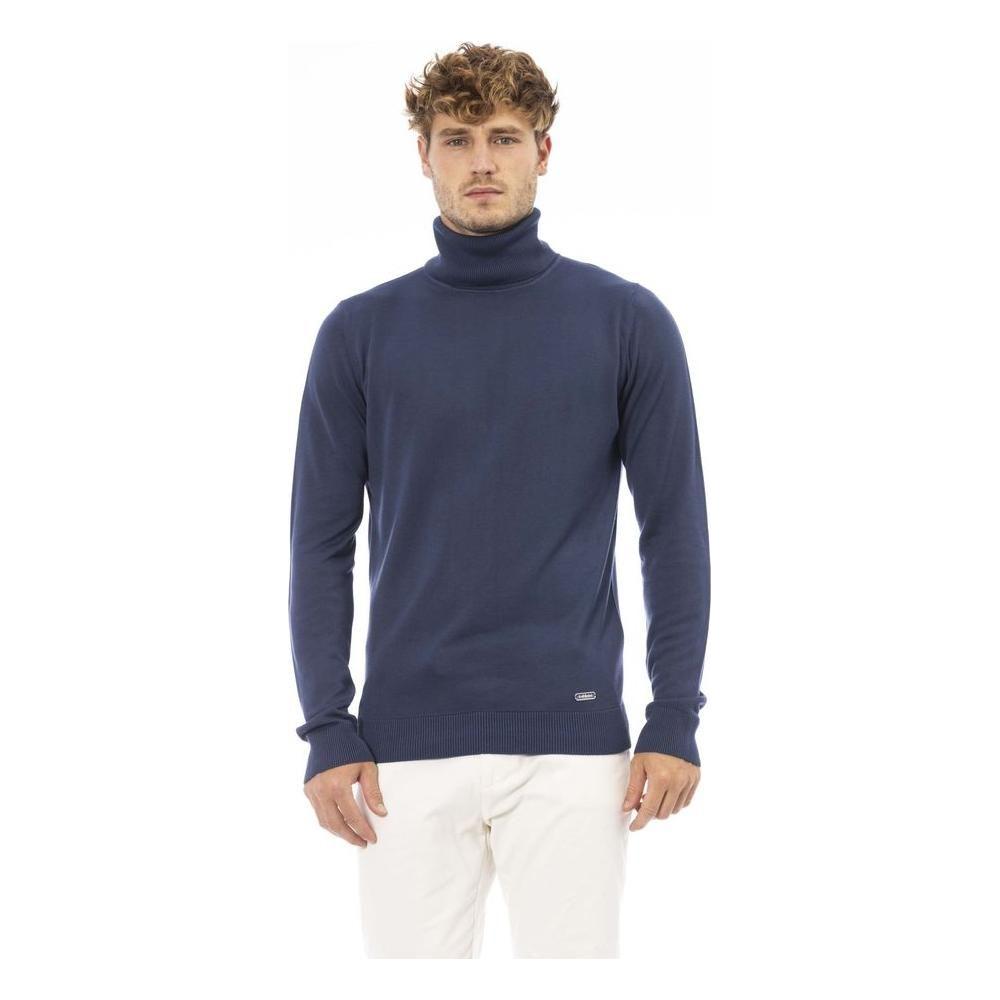 Baldinini Trend Blue Modal Men Sweater