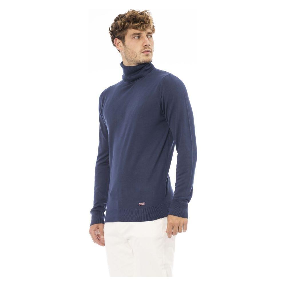 Baldinini Trend Blue Modal Men Sweater