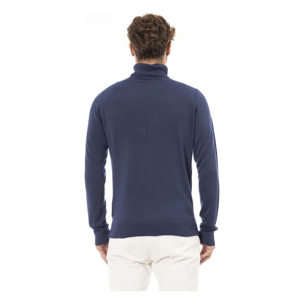 Baldinini Trend Blue Modal Men Sweater