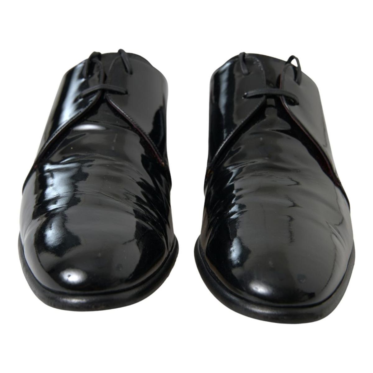 Dolce & Gabbana Elegant Black Patent Leather Formal Men's Shoes Dolce & Gabbana