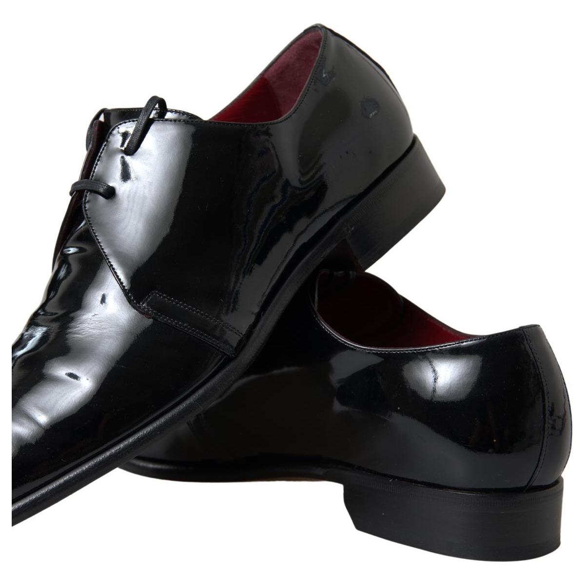 Dolce & Gabbana Elegant Black Patent Leather Formal Men's Shoes Dolce & Gabbana