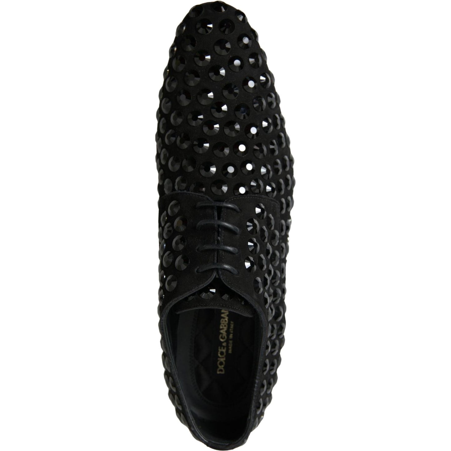 Dolce & Gabbana Sleek Black Suede Derby Formal Shoes Dolce & Gabbana