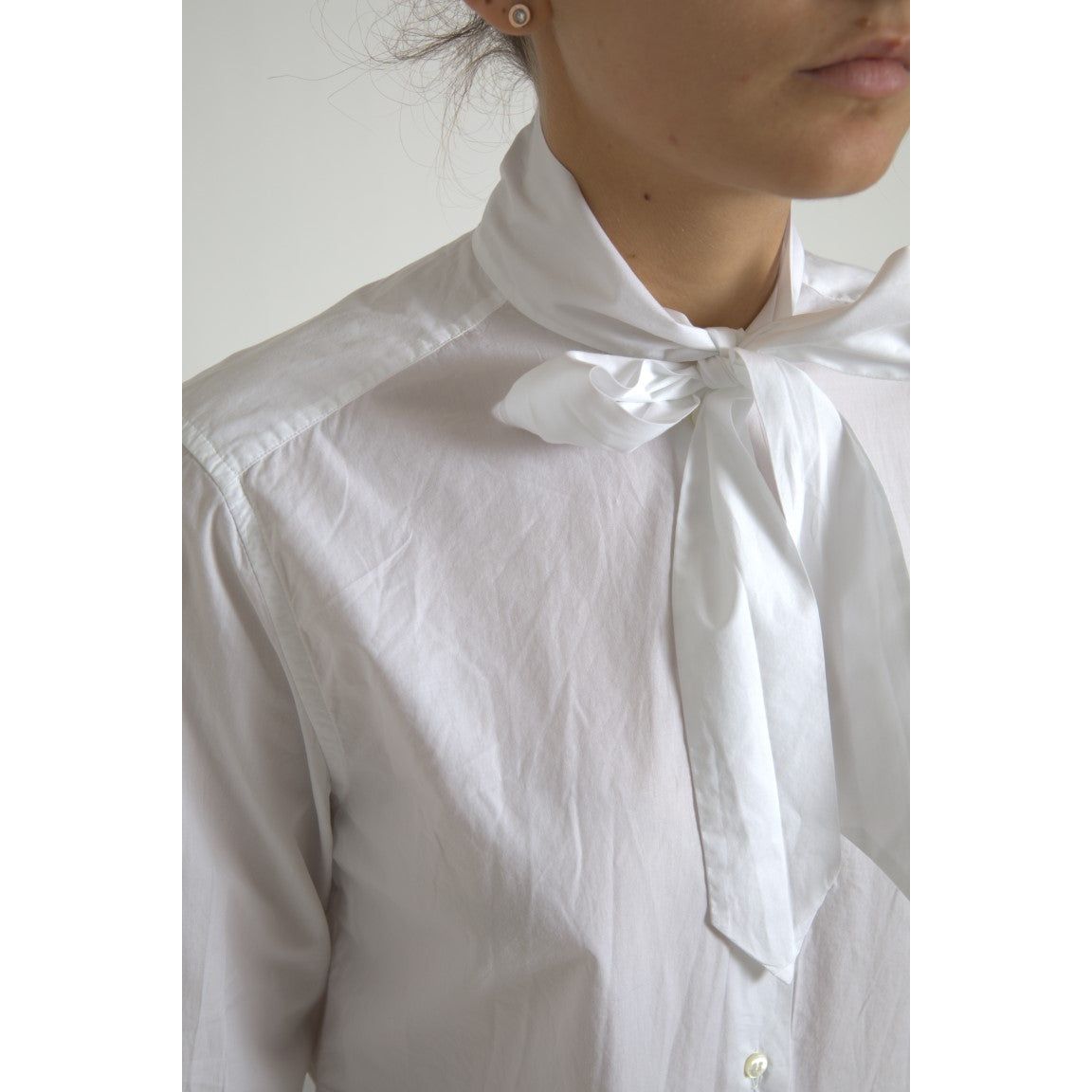 Dolce & Gabbana Elegant White Cotton Long Sleeve Shirt Dolce & Gabbana