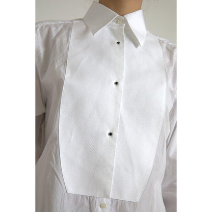 Dolce & Gabbana Elegant White Cotton Poplin Dress Shirt Dolce & Gabbana