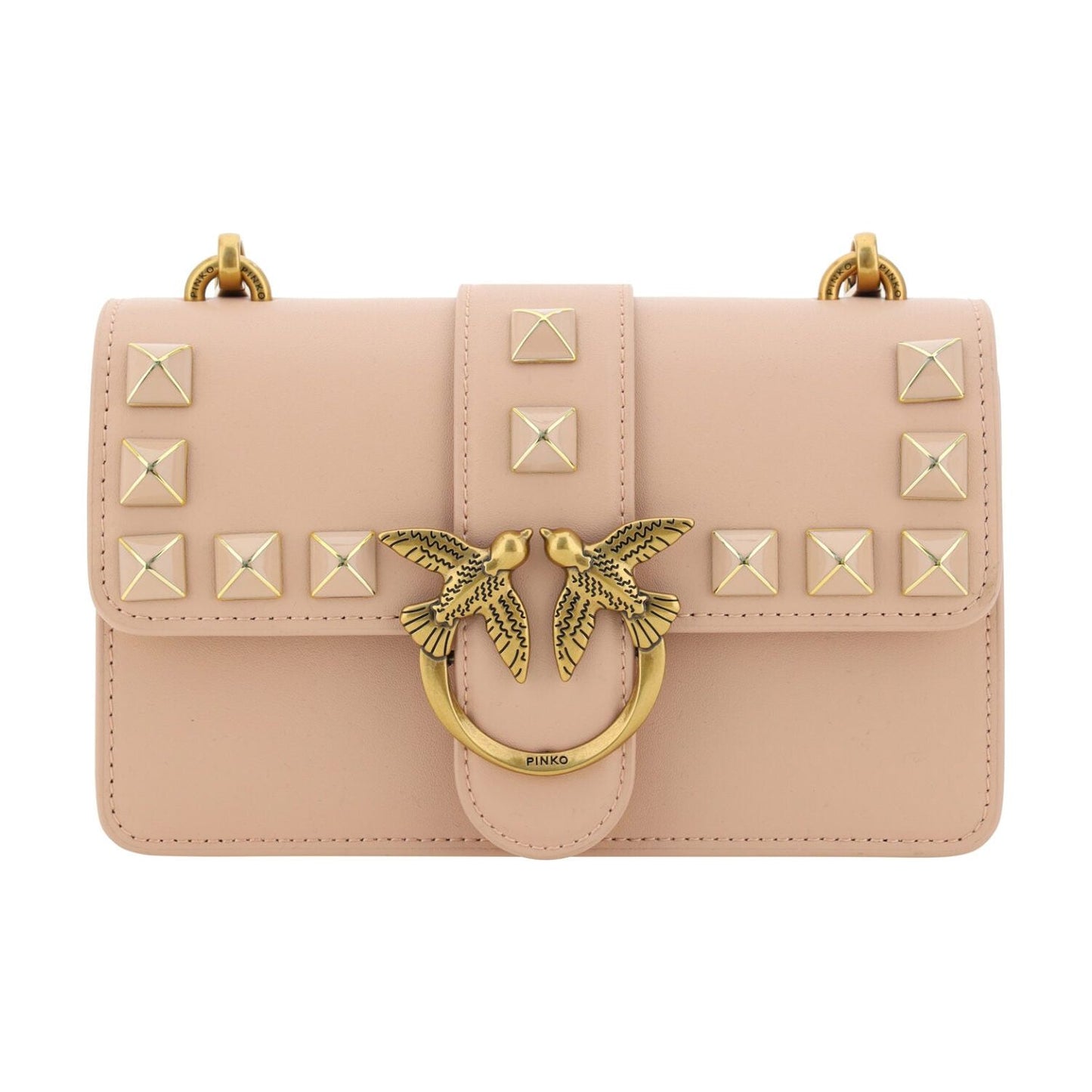 PINKO Chic Pink Cipria Mini Love Shoulder Bag PINKO