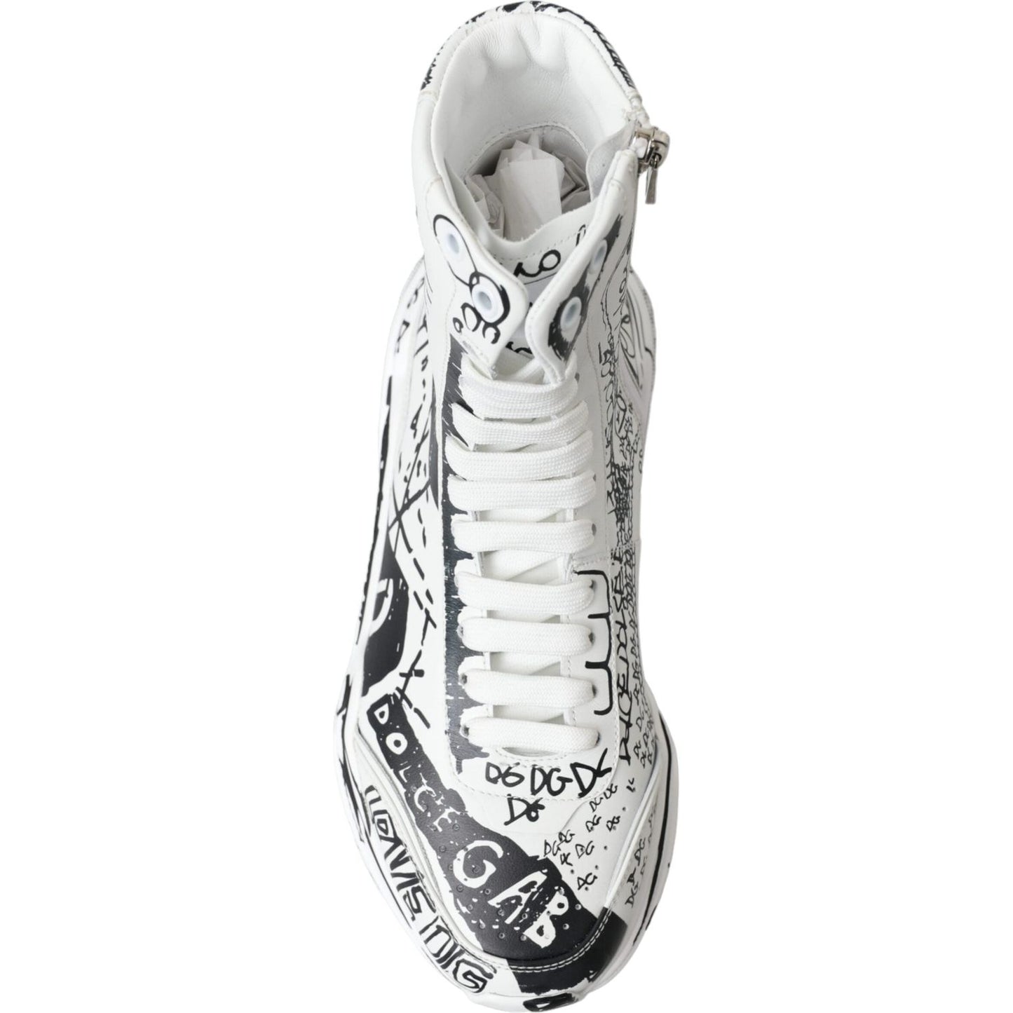 Dolce & Gabbana Daymaster Graffiti Print Mid Top Sneakers Dolce & Gabbana