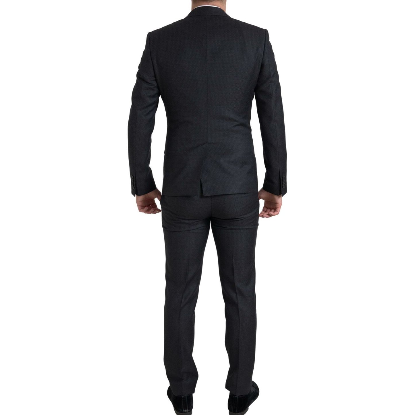 Dolce & Gabbana Elegant Black Martini Slim Fit 3-Piece Suit Dolce & Gabbana