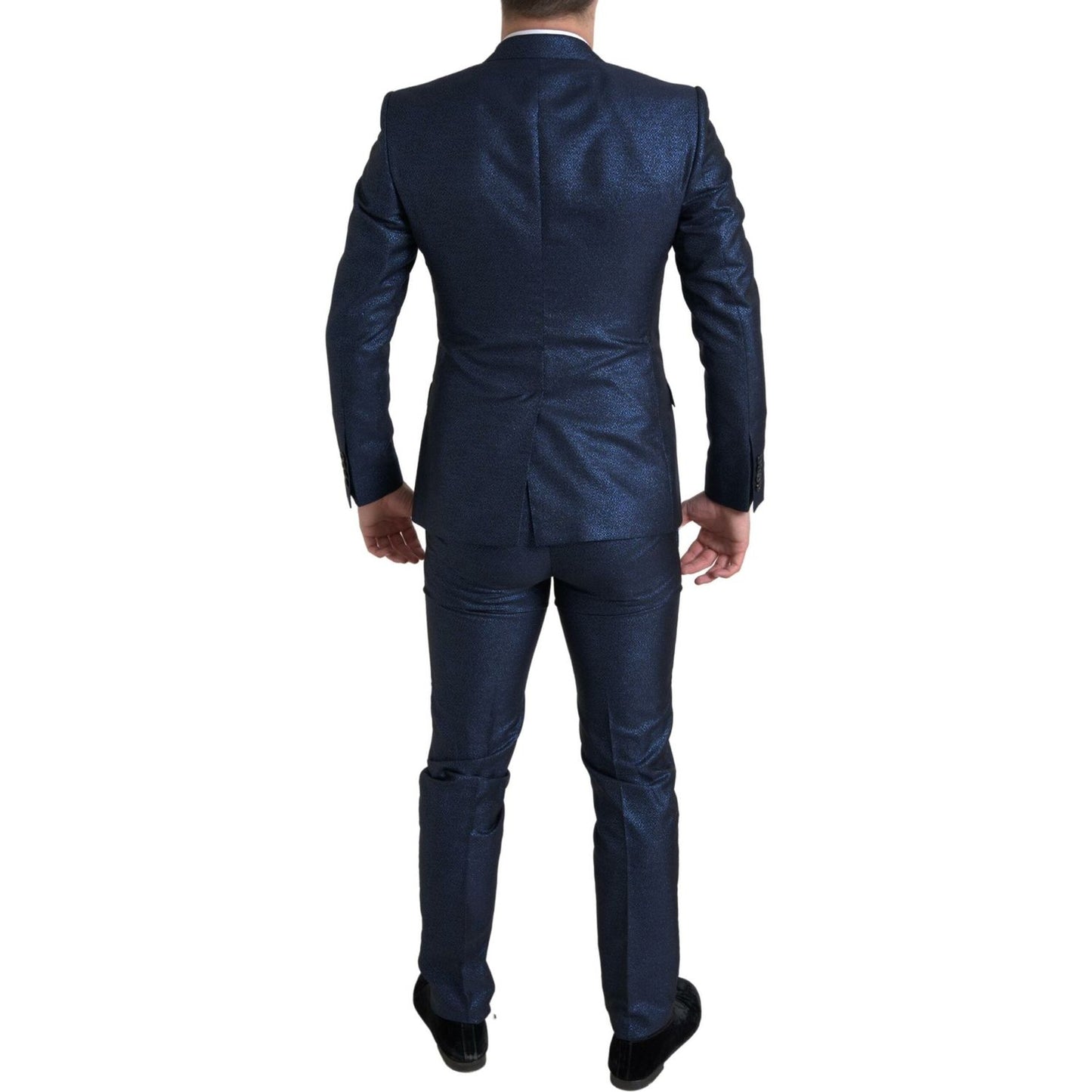 Dolce & Gabbana Metallic Blue Martini Slim Fit Suit Dolce & Gabbana