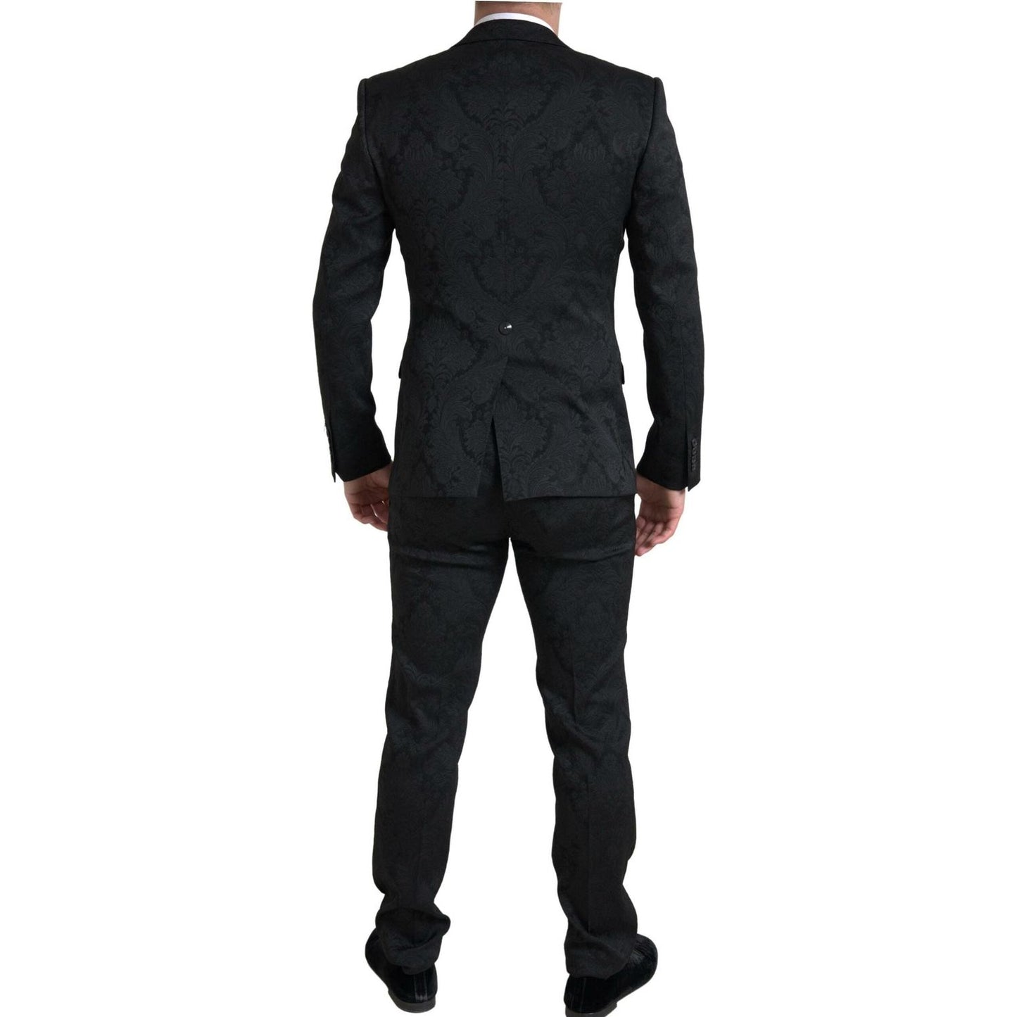 Dolce & Gabbana Elegant Slim Fit Black Martini Suit Dolce & Gabbana