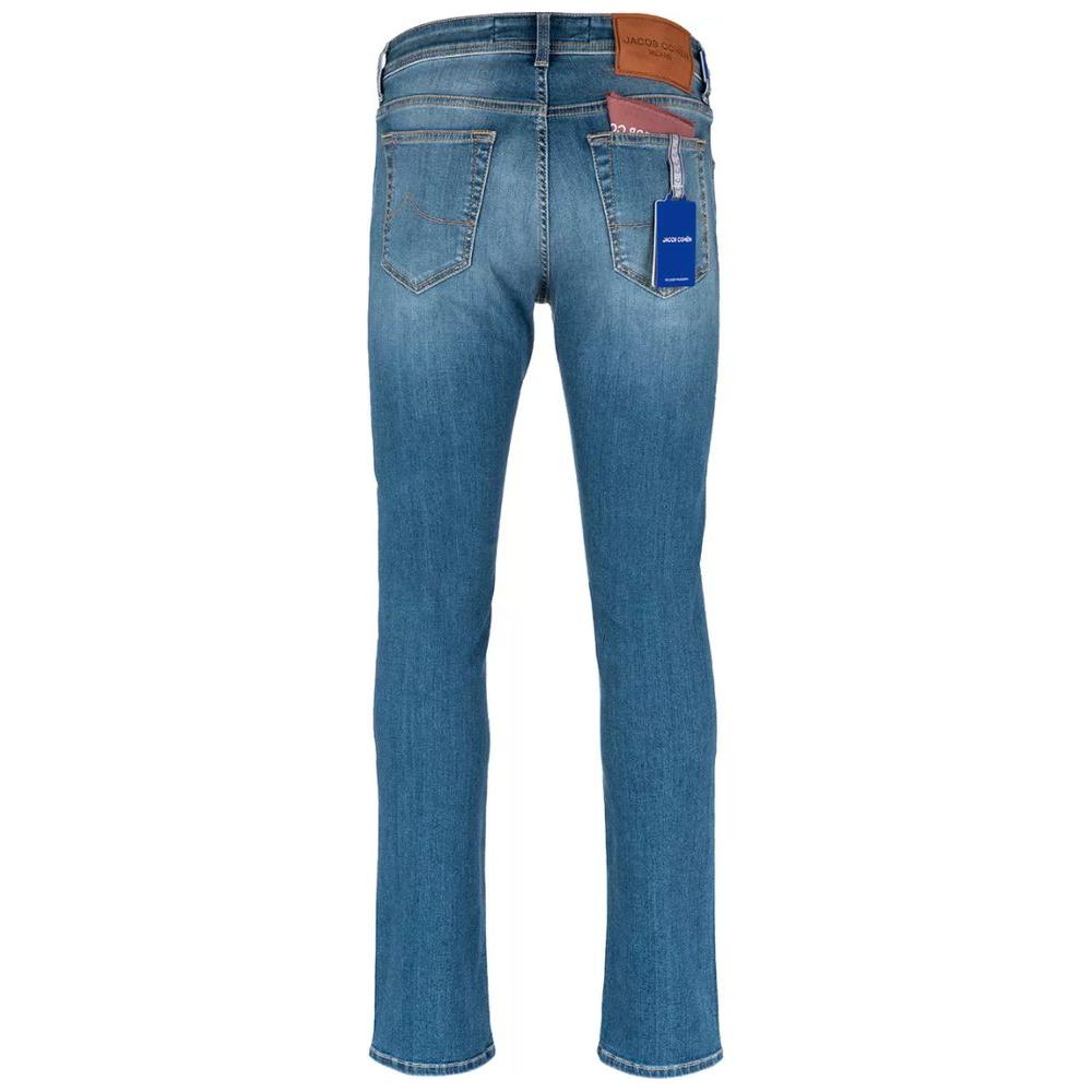 Jacob Cohen Elegant Slim Fit Light Blue Denim