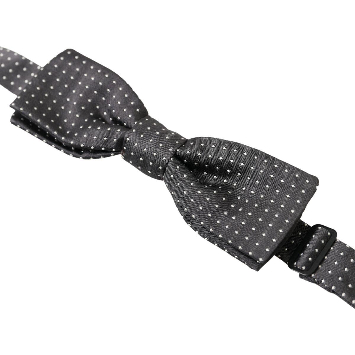 Dolce & Gabbana Elegant Silk Black Bow Tie Dolce & Gabbana