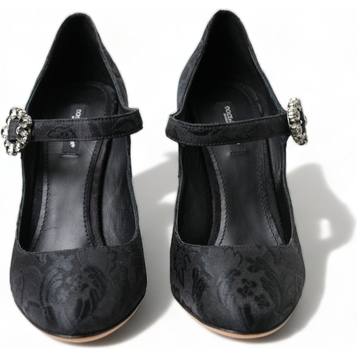 Dolce & Gabbana Chic Black Brocade Mary Janes Pumps Dolce & Gabbana