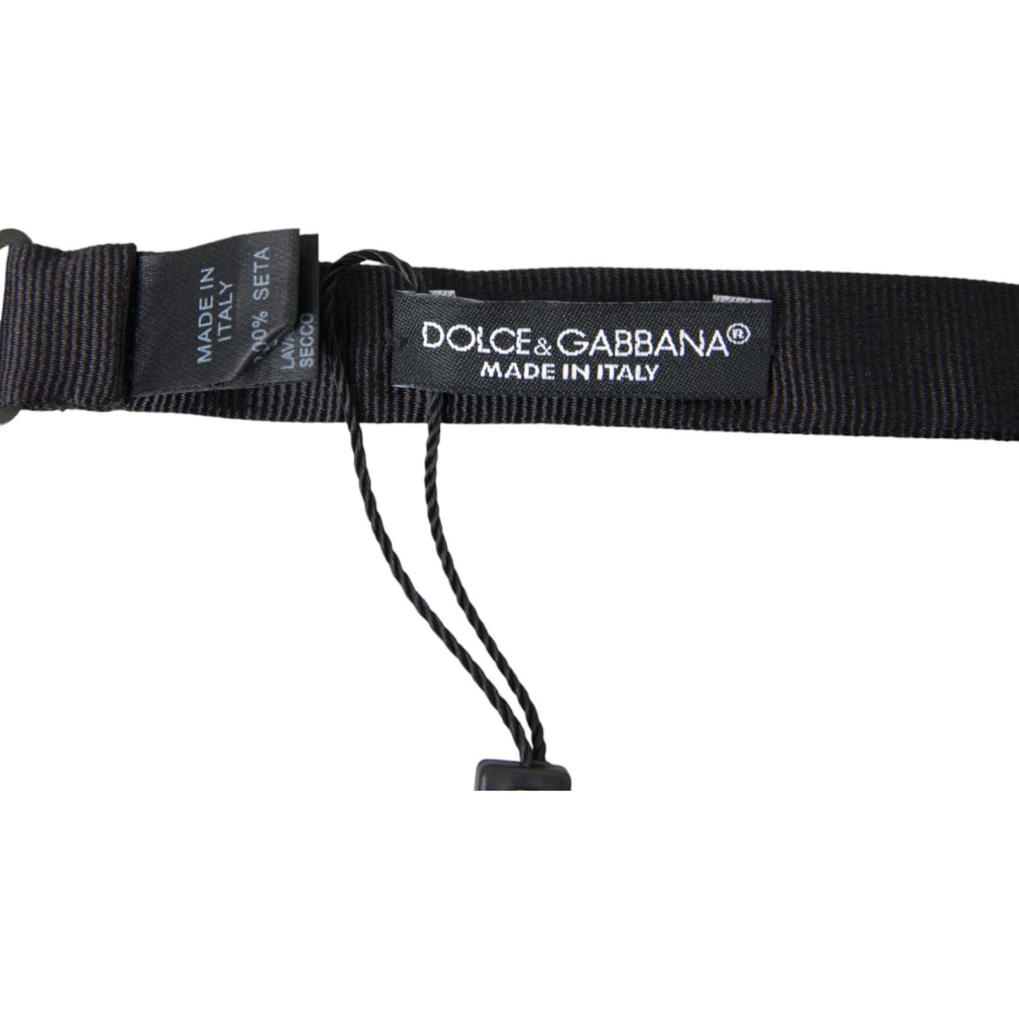 Dolce & Gabbana Elegant Silk Black Bow Tie Dolce & Gabbana