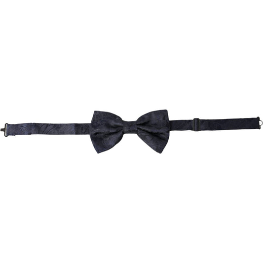 Dolce & Gabbana Elegant Silk Blue Bow Tie Dolce & Gabbana