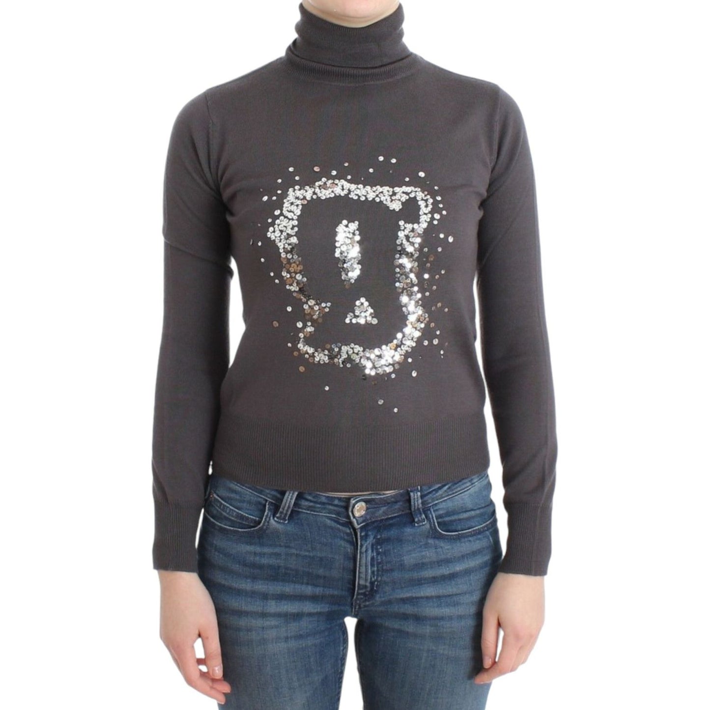 John Galliano Elegant Virgin Wool Turtleneck Sweater John Galliano