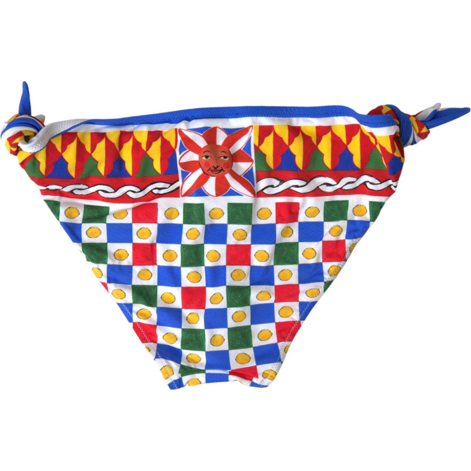 Dolce & Gabbana Multicolor Carretto Print Bikini Bottom