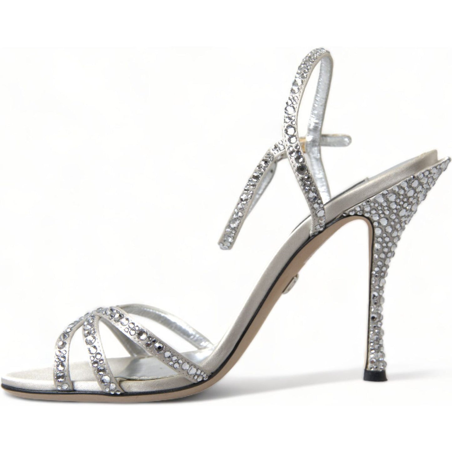 Dolce & Gabbana Elegant Crystal Embellished Heels Sandals Dolce & Gabbana