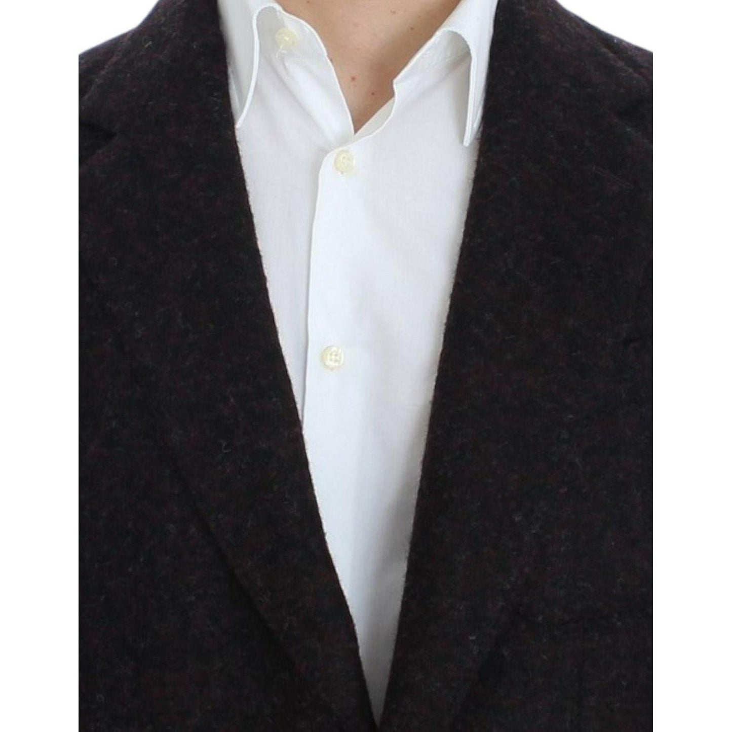 Dolce & Gabbana Bordeaux Alpaga Two-Button Blazer Jacket Dolce & Gabbana