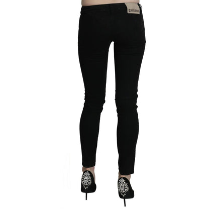 Dolce & Gabbana Chic Black Low Waist Slim Fit Skinny Jeans Dolce & Gabbana