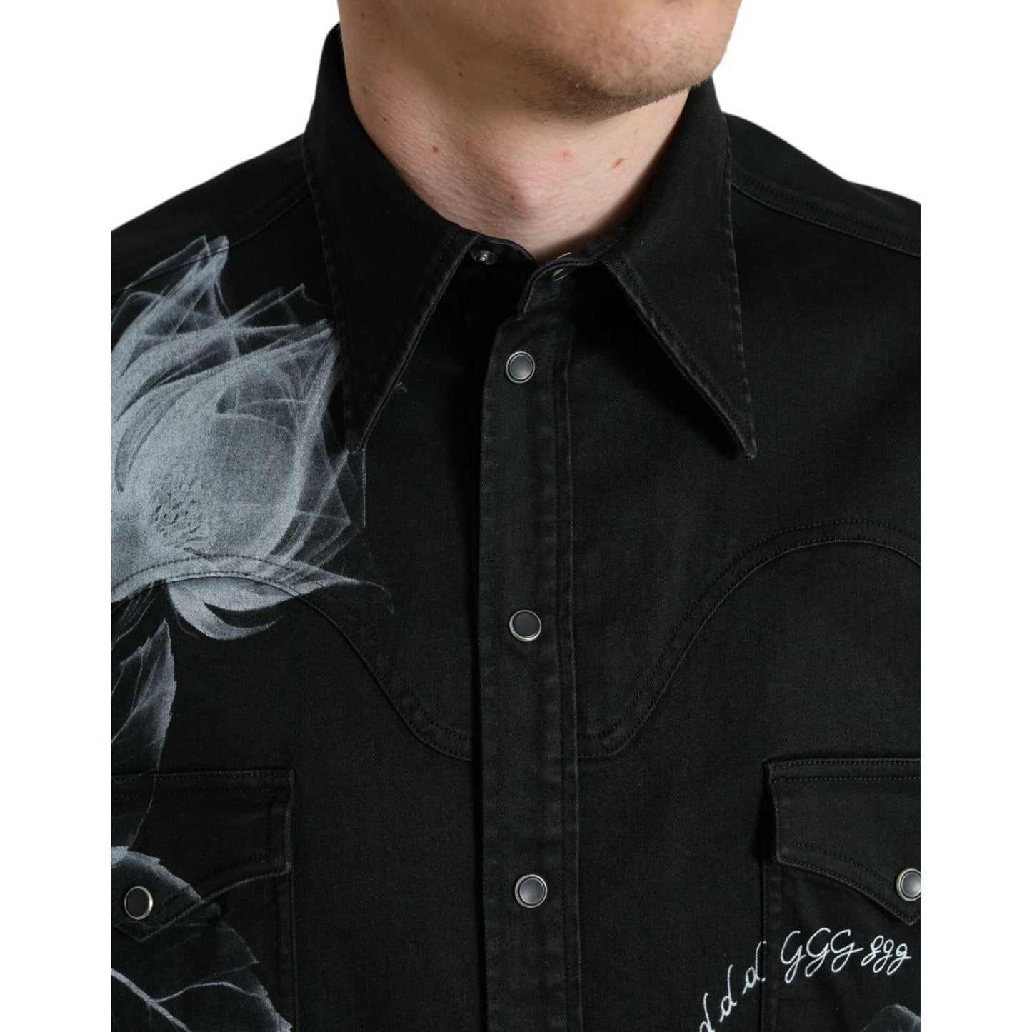 Dolce & Gabbana Elegant Floral Print Dress Shirt Dolce & Gabbana