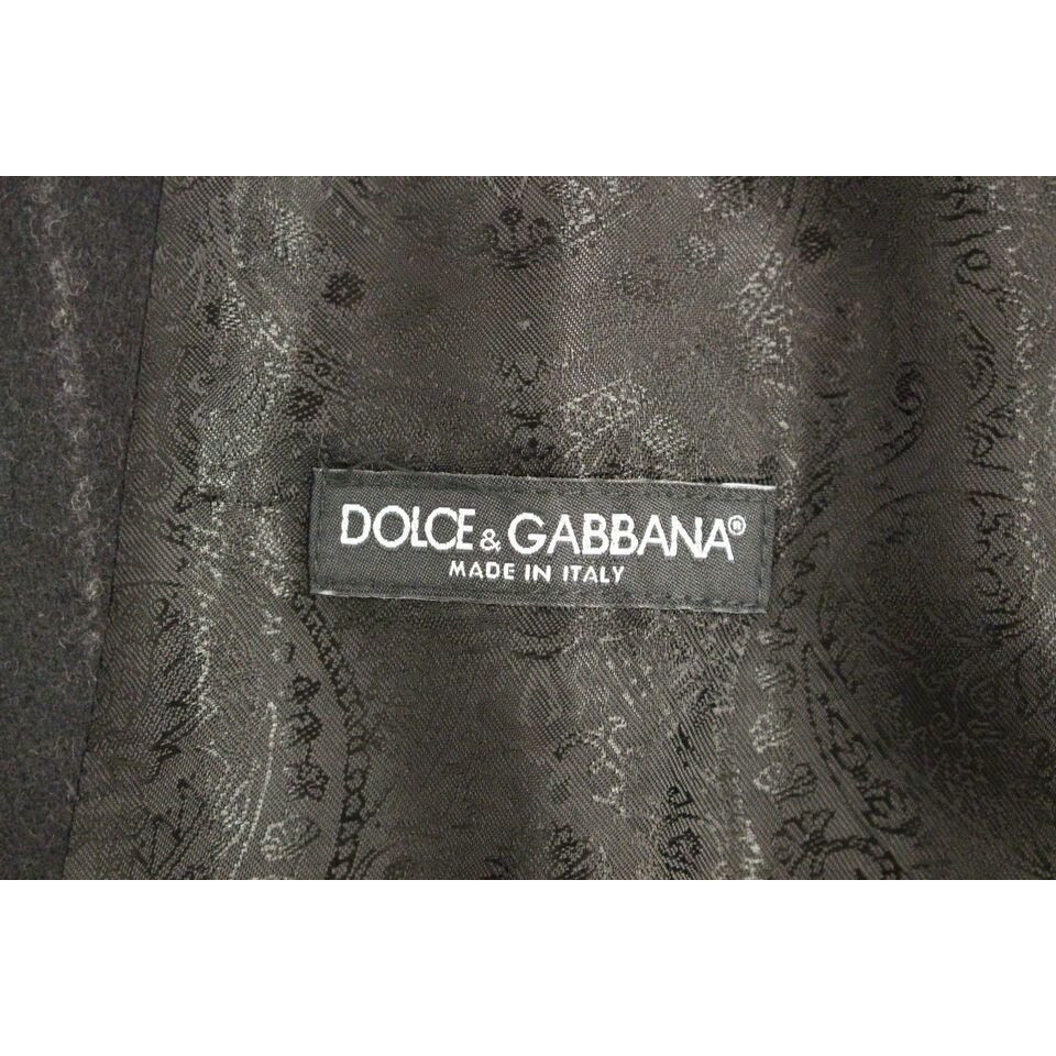 Dolce & Gabbana Elegant Black Striped Single Breasted Dress Vest Dolce & Gabbana