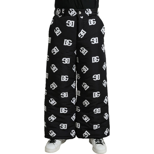 Dolce & Gabbana Elegant Wide Leg Signature Print Pants Dolce & Gabbana