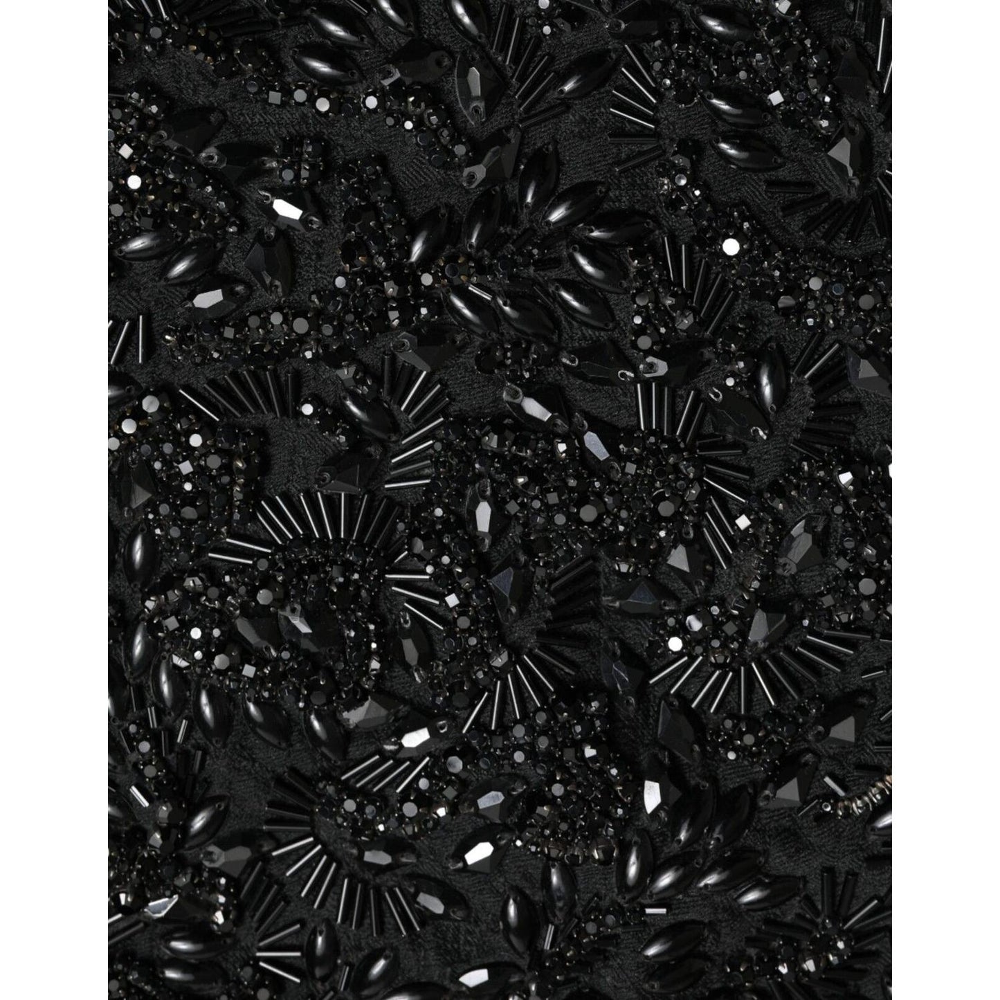 Dolce & Gabbana Black Crystal-Embellished Runway Skirt Dolce & Gabbana