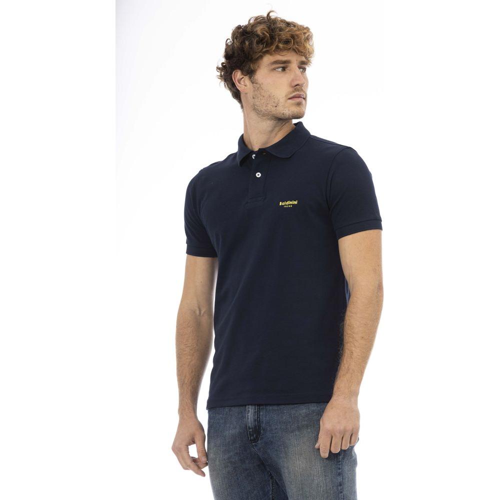 Baldinini Trend Blue Cotton Men Polo-Shirt Baldinini Trend