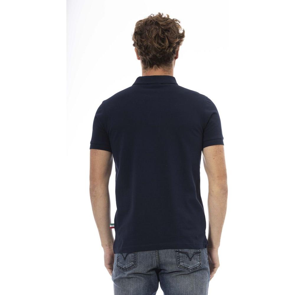 Baldinini Trend Blue Cotton Men Polo-Shirt Baldinini Trend