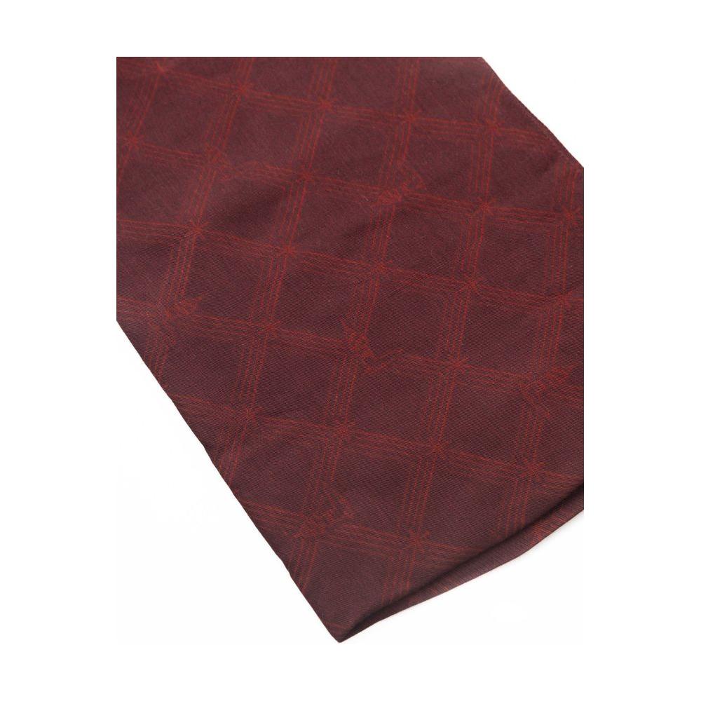 Trussardi Burgundy Viscose Mens Scarf Trussardi