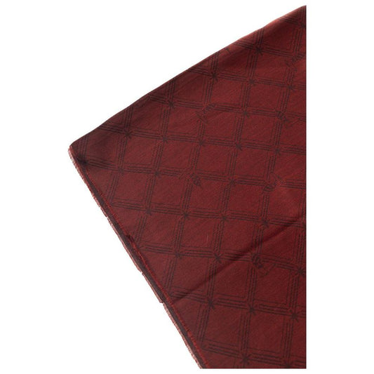 Trussardi Burgundy Viscose Men Scarf Trussardi