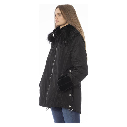 Baldinini Trend "Black Polyester Women Jacket" Baldinini Trend