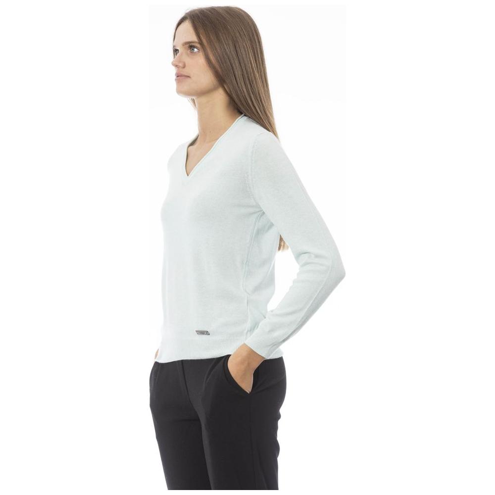 Baldinini Trend Light Blue Polyamide Women Sweater Baldinini Trend