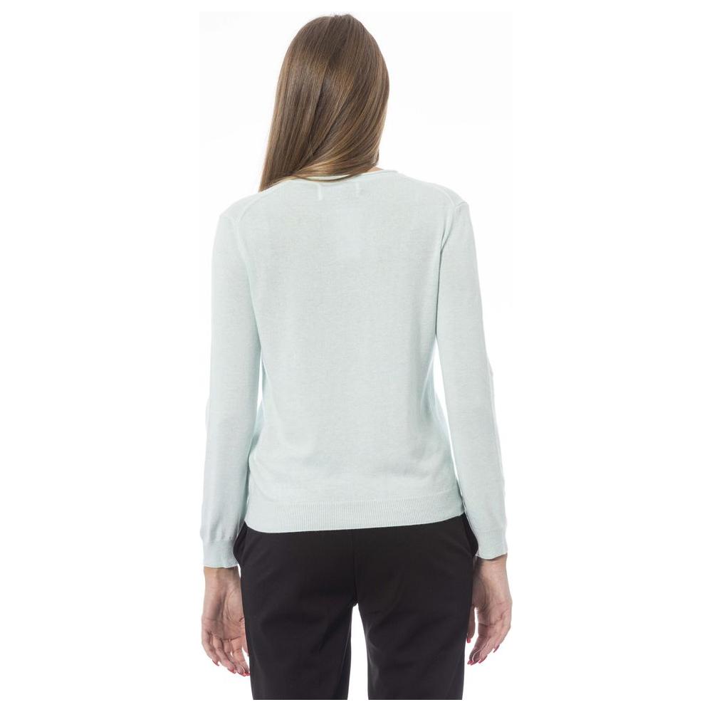 Baldinini Trend Light Blue Polyamide Women Sweater Baldinini Trend