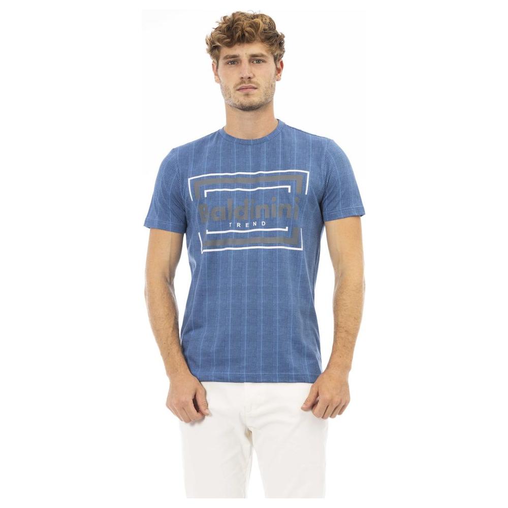 Baldinini Trend Blue Cotton Men T-Shirt Baldinini Trend