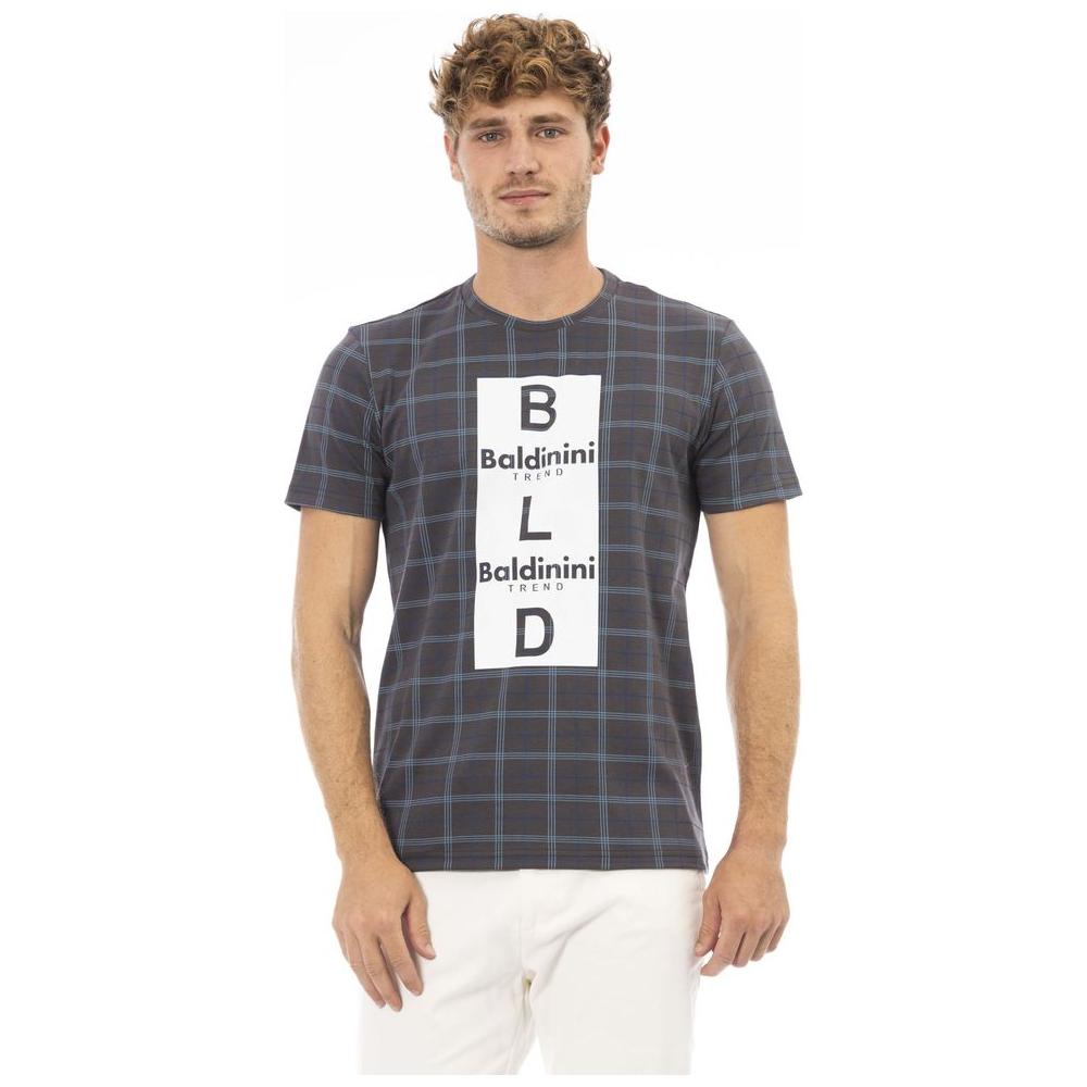 Baldinini Trend "Gray Cotton Men T-Shirt" Baldinini Trend