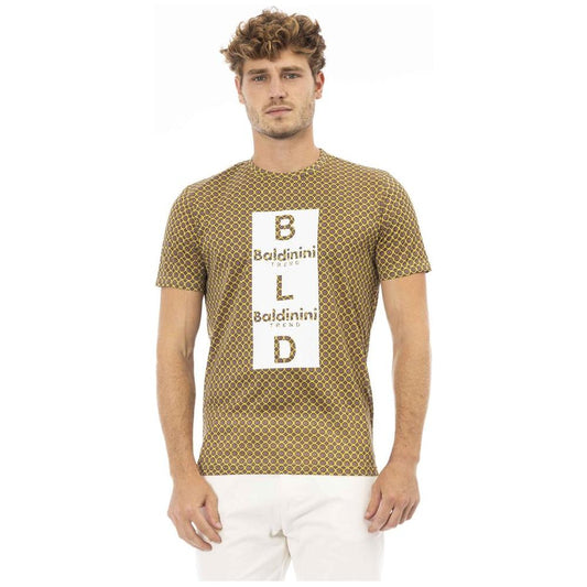 Baldinini Trend Yellow Cotton Men T-Shirt Baldinini Trend