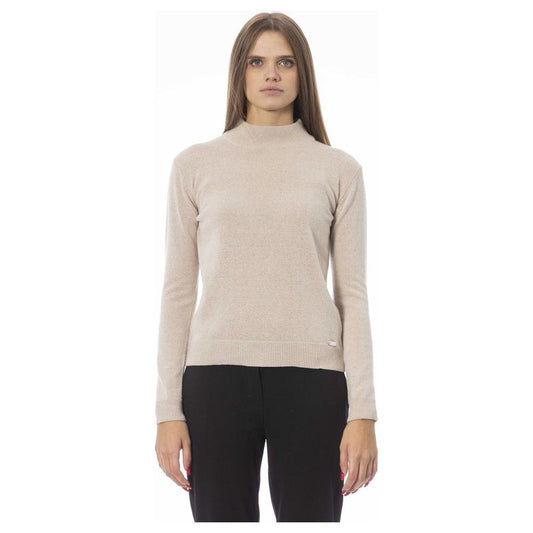 Baldinini Trend Beige Cashmere Women Sweater Baldinini Trend