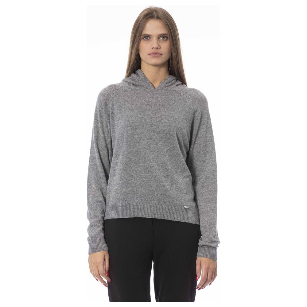 Baldinini Trend Gray Viscose Women Sweater Baldinini Trend