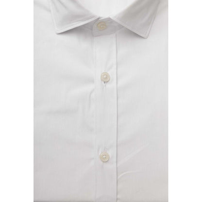 Bagutta White Cotton Men Shirt Bagutta