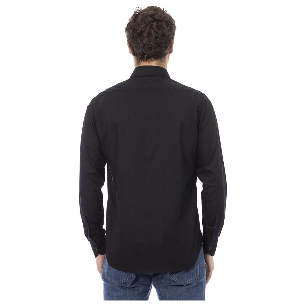 Baldinini Trend Black Cotton Men Shirt