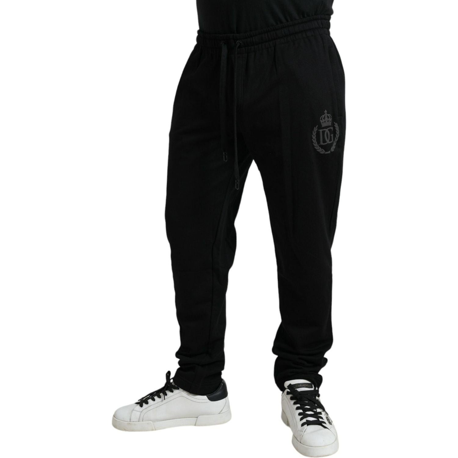 Dolce & Gabbana Elegant Black Cotton Jogger Pants