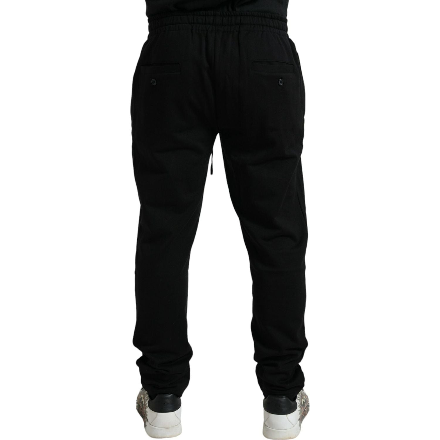 Dolce & Gabbana Elegant Black Cotton Jogger Pants