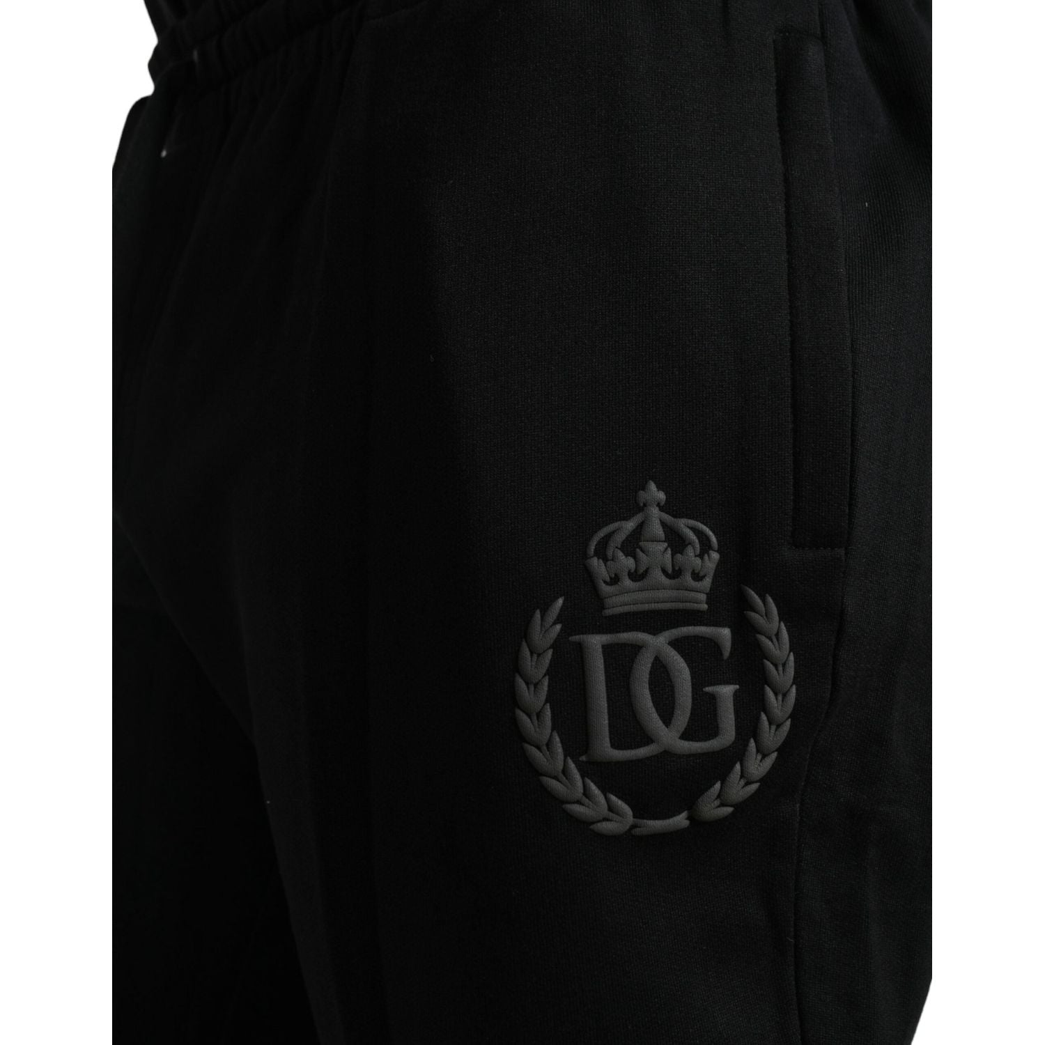 Dolce & Gabbana Elegant Black Cotton Jogger Pants