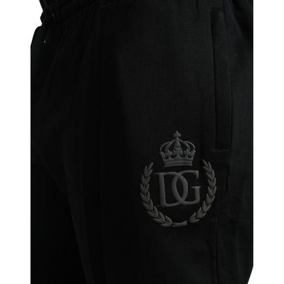 Dolce & Gabbana Elegant Black Cotton Jogger Pants Dolce & Gabbana