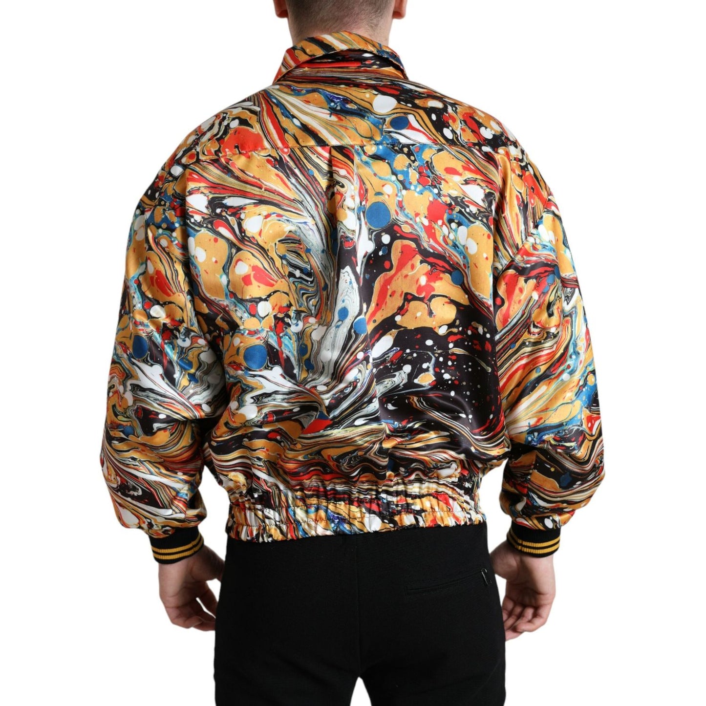 Dolce & Gabbana Colorful Abstract Bomber Jacket Dolce & Gabbana