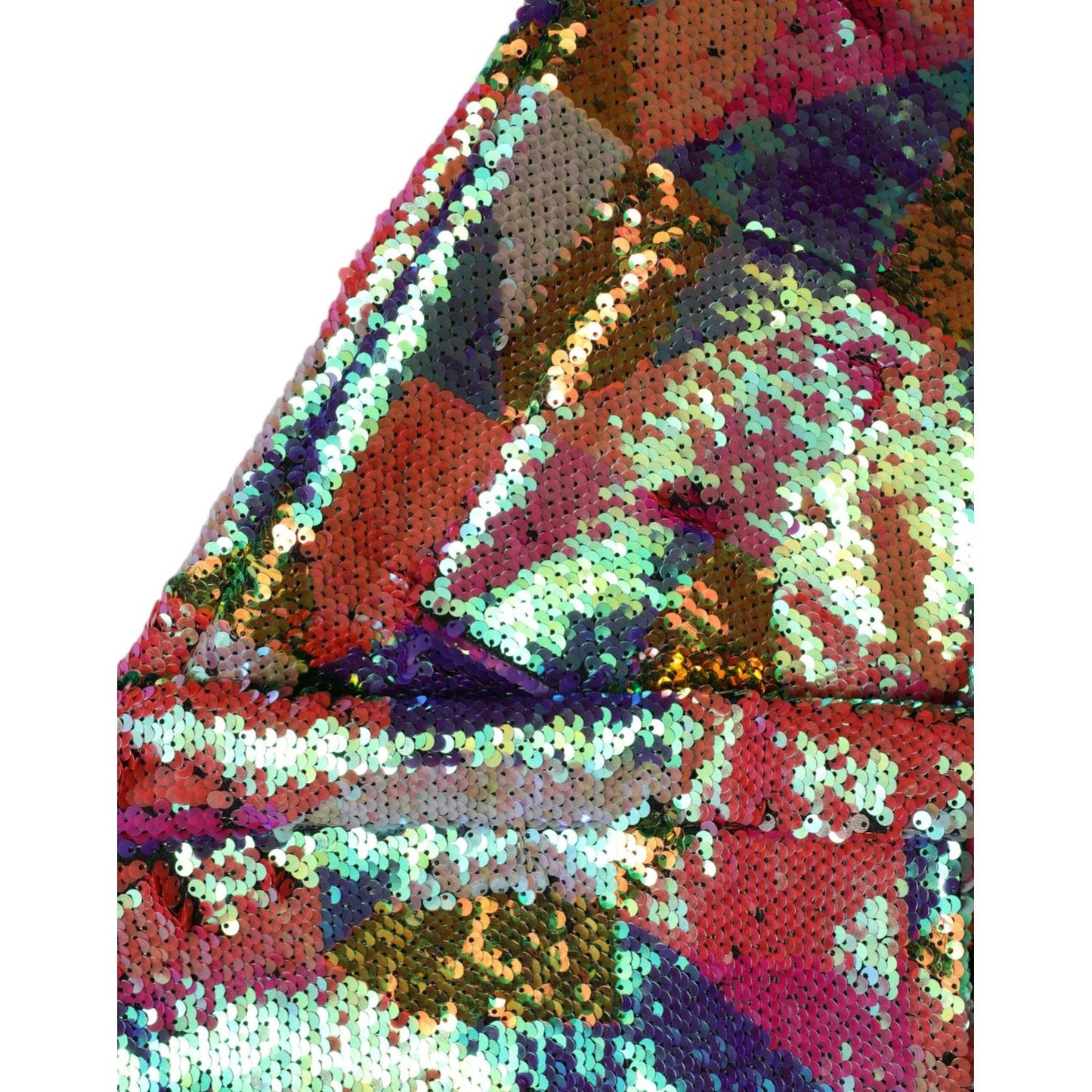 Dolce & Gabbana Multicolor Sequined Long Jacket Dolce & Gabbana