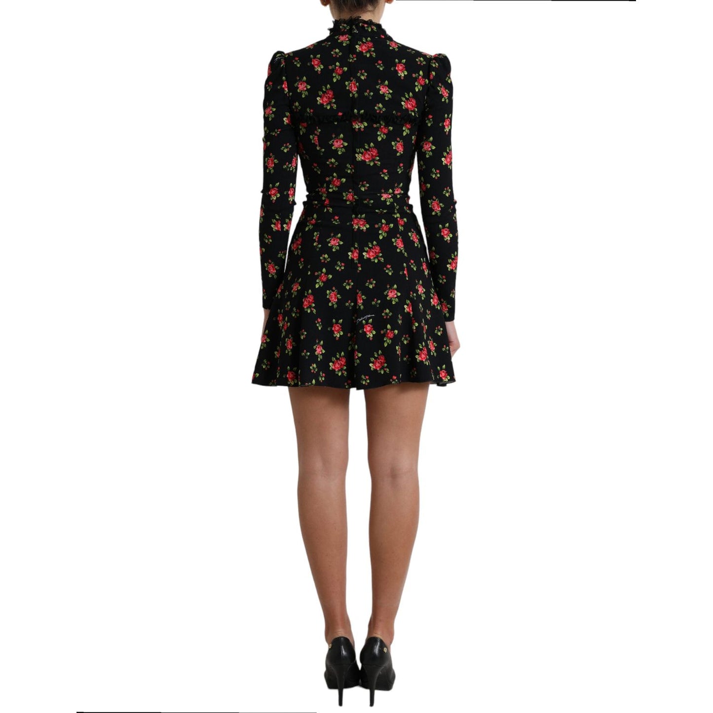 Dolce & Gabbana Elegant Floral A-Line Mini Dress Dolce & Gabbana