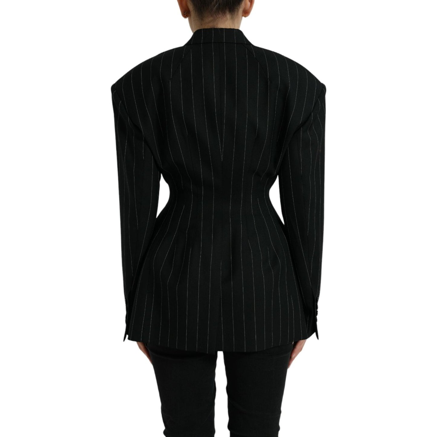 Dolce & Gabbana Elegant Striped Virgin Wool Blazer Dolce & Gabbana