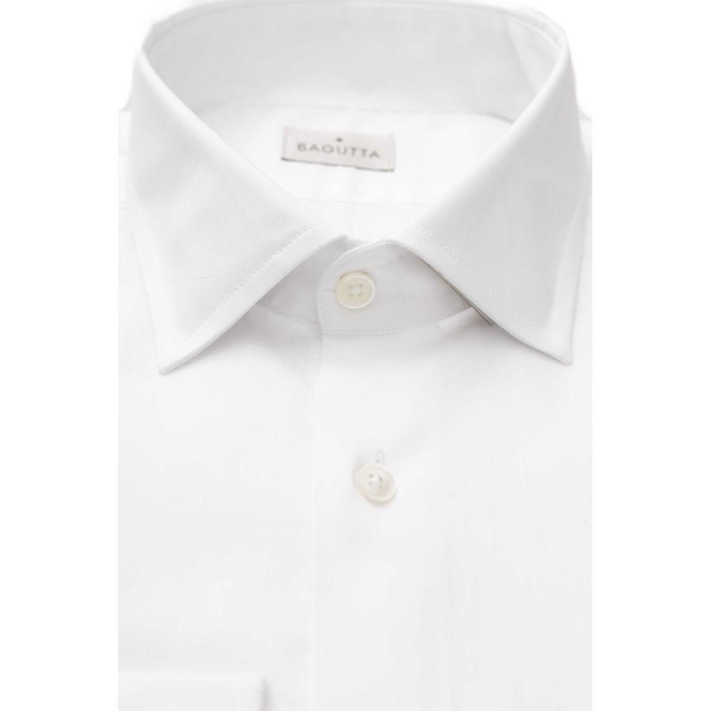 Bagutta White Cotton Men's Shirt Bagutta